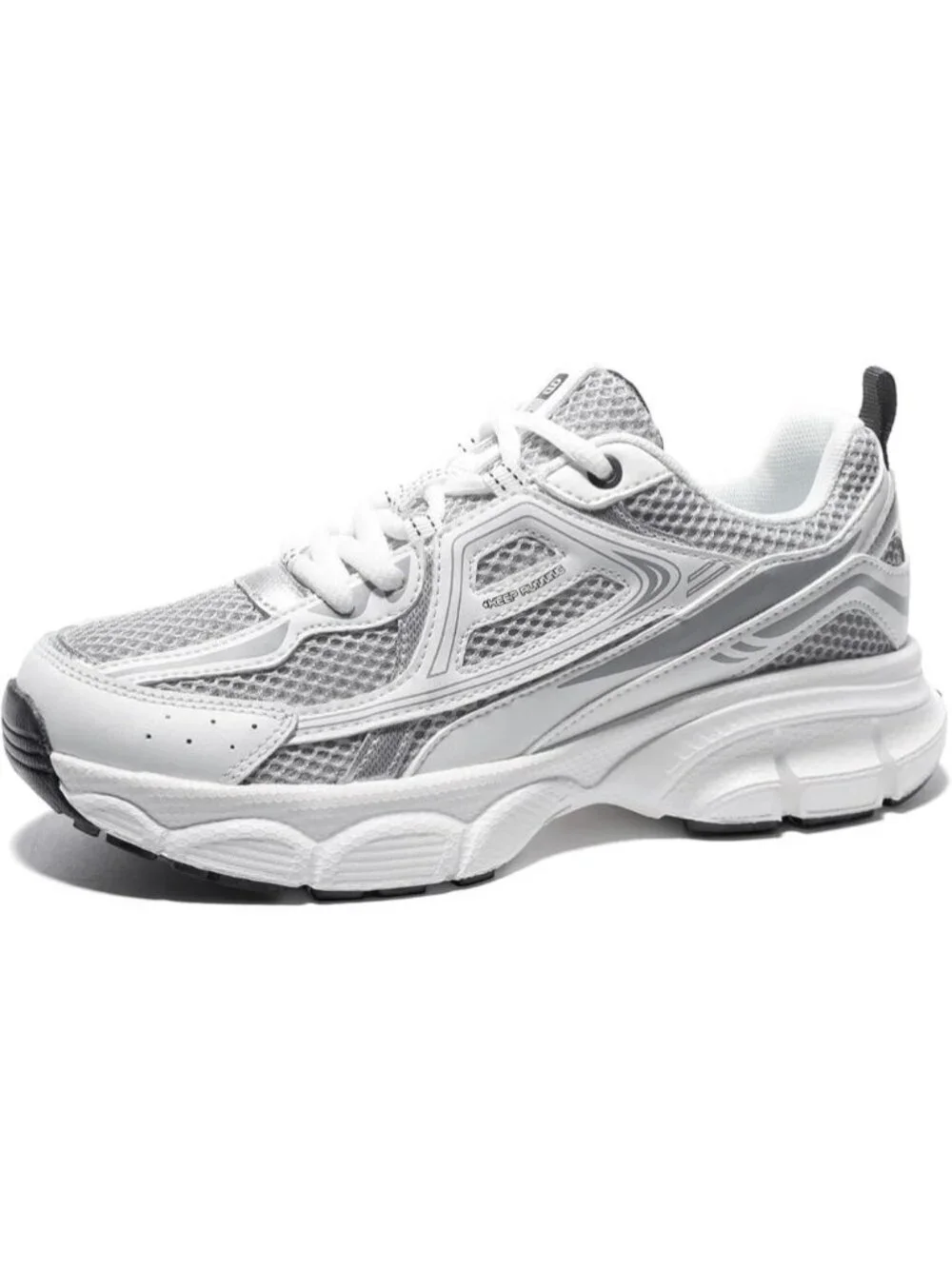 Women's Grey Chunky Fashion Sneakers Casual Sports Shoes Mesh Athletic